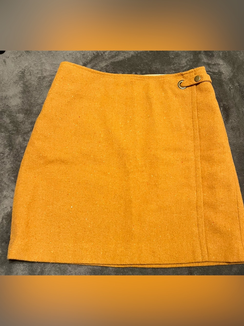 Banana Republic Mustard Wool-Blend Pencil Skirt
